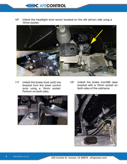 aFe 3-Way Adjustable Front Sway Bar | Chevrolet Corvette C8 (20) V8-6.2L (440-401008FL)