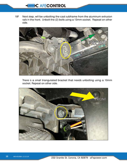 aFe 3-Way Adjustable Front Sway Bar | Chevrolet Corvette C8 (20) V8-6.2L (440-401008FL)