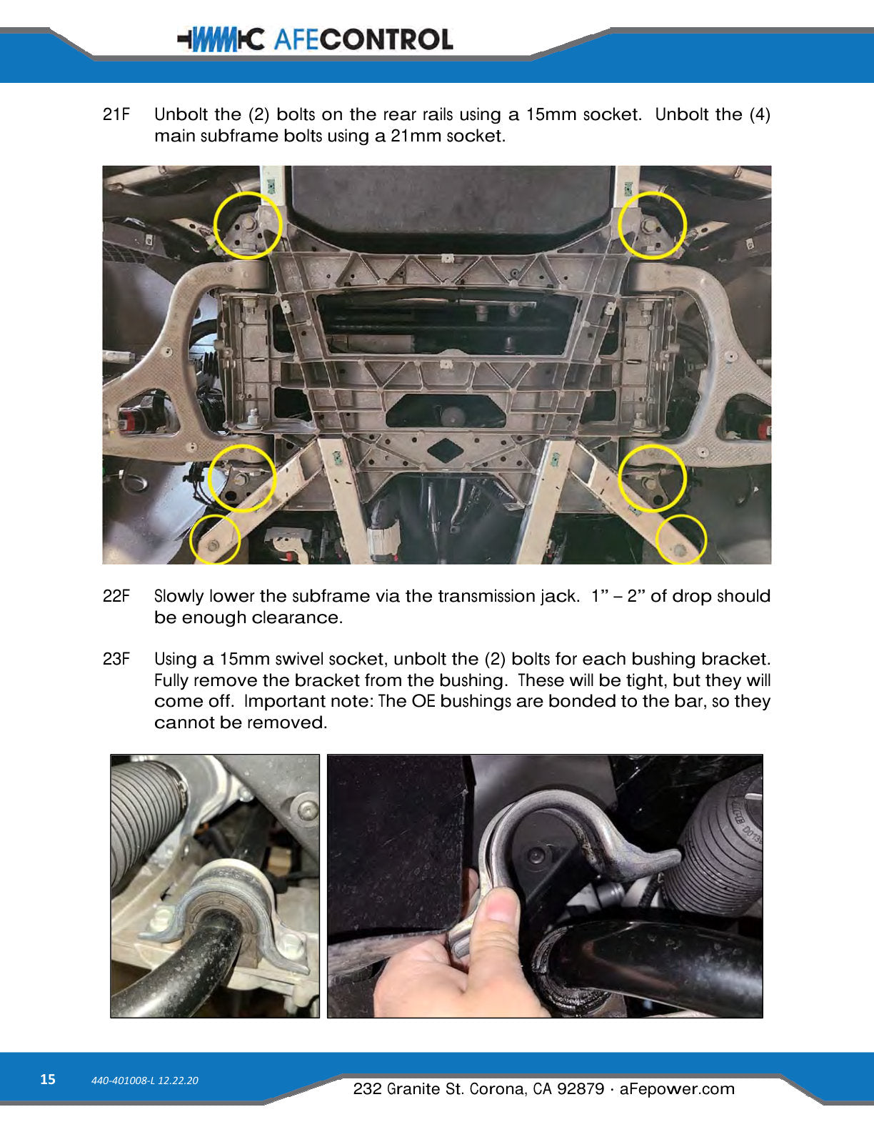 aFe 3-Way Adjustable Front Sway Bar | Chevrolet Corvette C8 (20) V8-6.2L (440-401008FL)