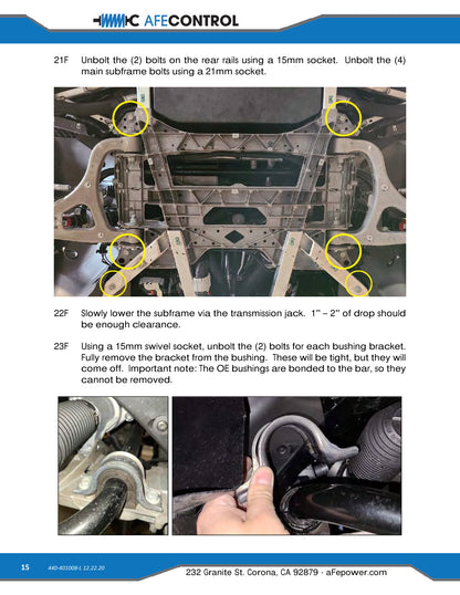 aFe 3-Way Adjustable Front Sway Bar | Chevrolet Corvette C8 (20) V8-6.2L (440-401008FL)