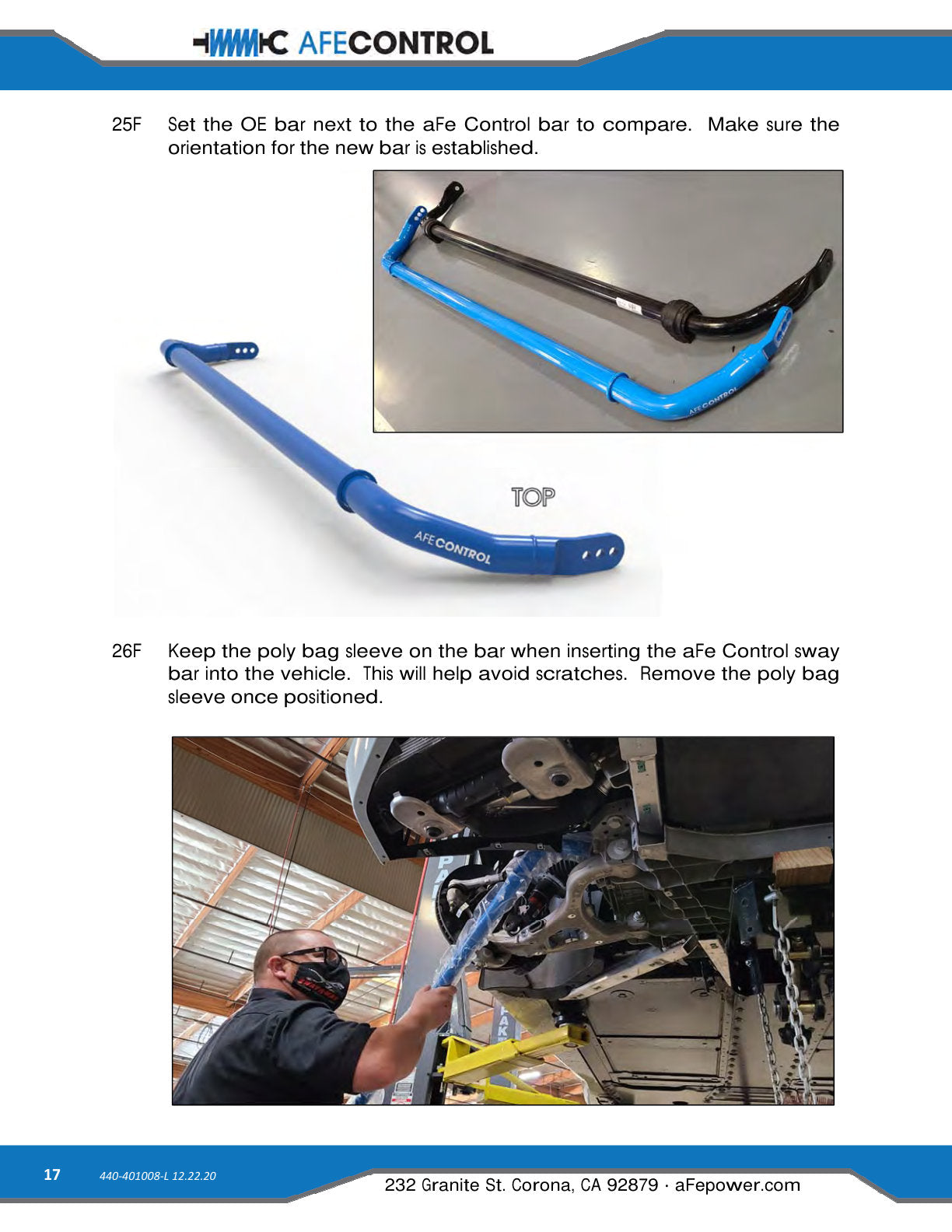 aFe 3-Way Adjustable Front Sway Bar | Chevrolet Corvette C8 (20) V8-6.2L (440-401008FL)