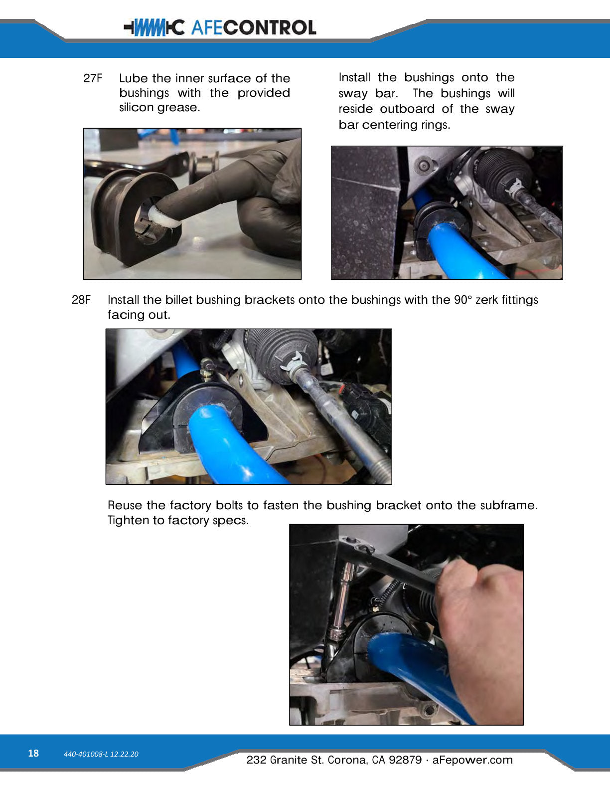 aFe 3-Way Adjustable Front Sway Bar | Chevrolet Corvette C8 (20) V8-6.2L (440-401008FL)