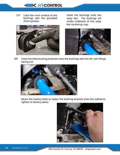 aFe 3-Way Adjustable Front Sway Bar | Chevrolet Corvette C8 (20) V8-6.2L (440-401008FL)