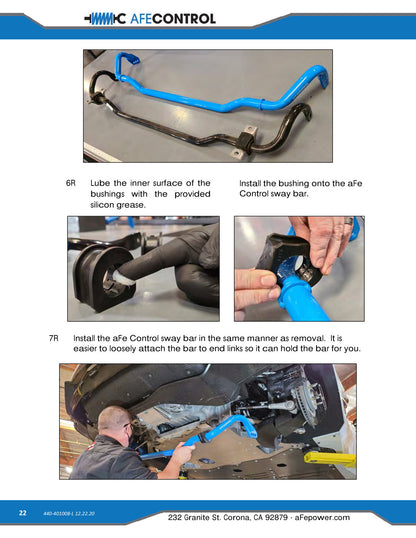 aFe 3-Way Adjustable Front Sway Bar | Chevrolet Corvette C8 (20) V8-6.2L (440-401008FL)