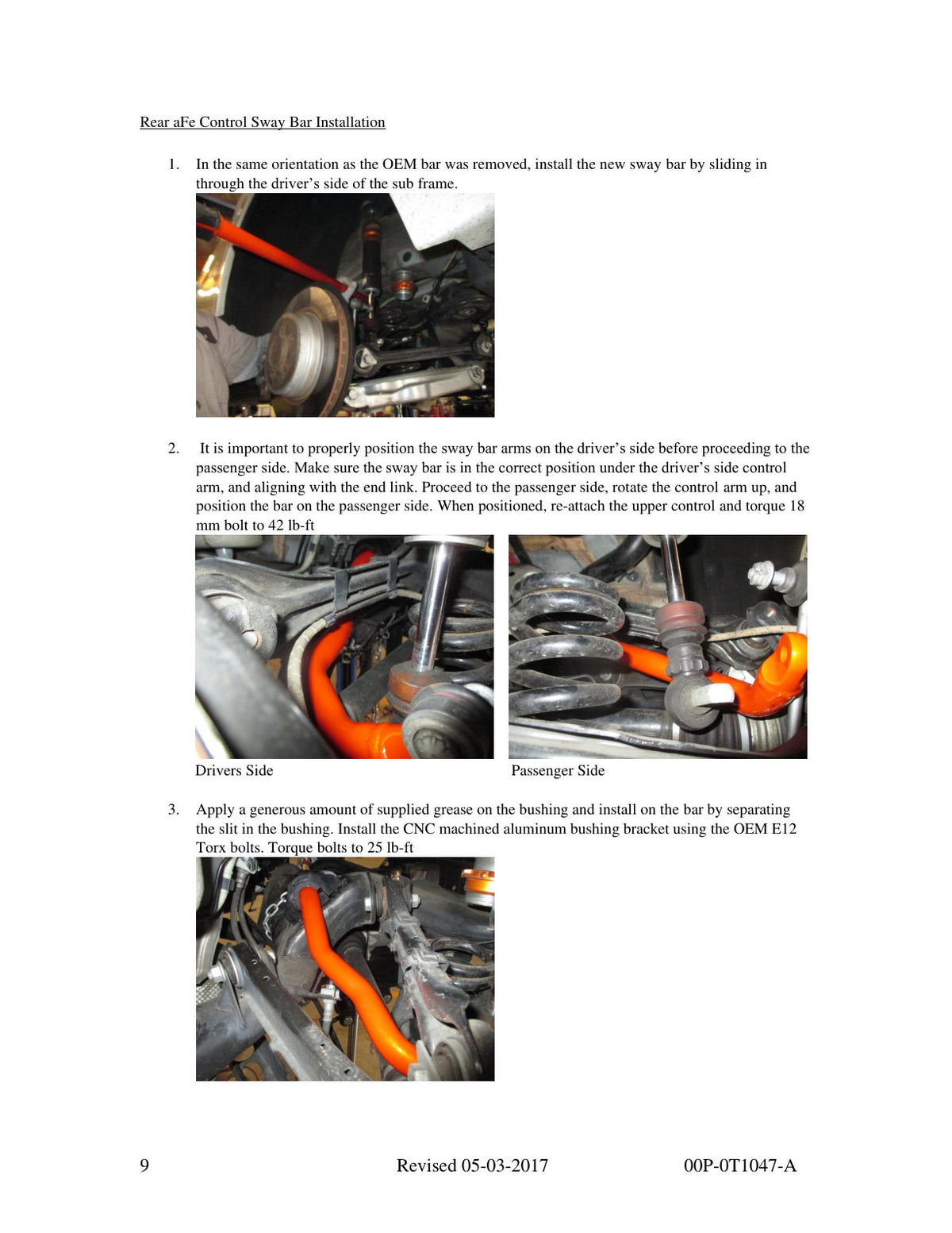 aFe Front Sway Bar | BMW M3 (E90/E92) (08-13) (440-503006FN)