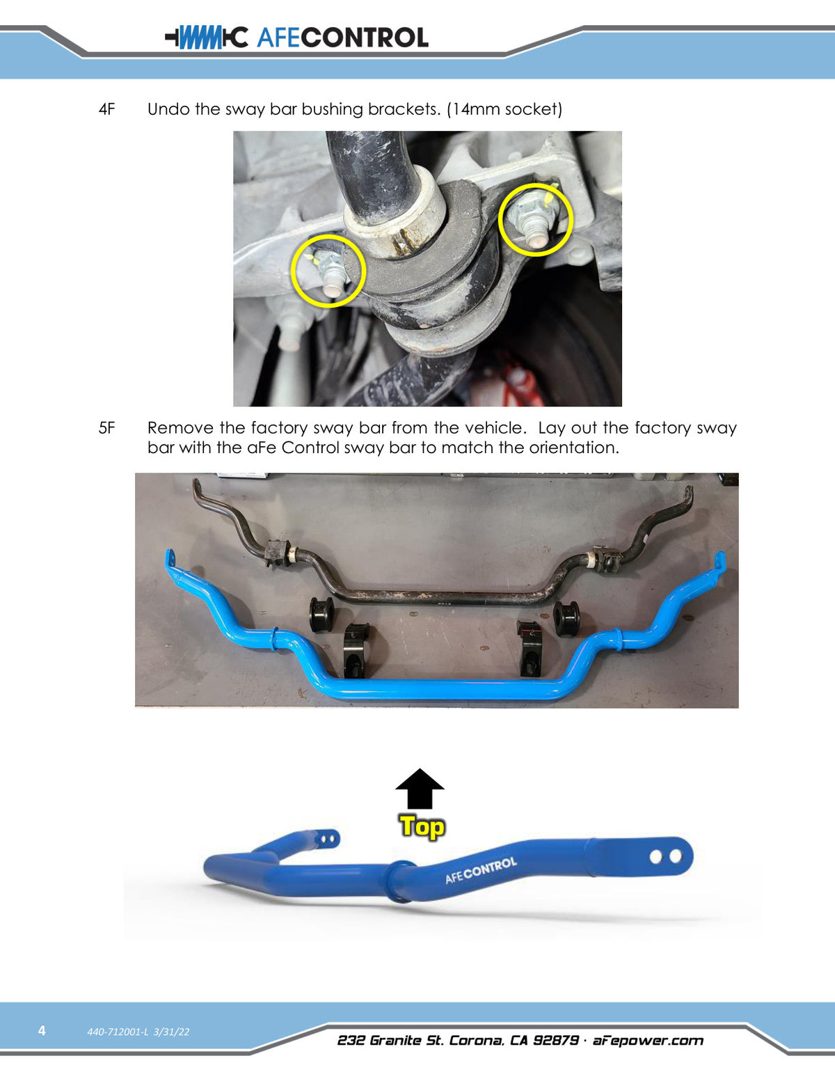 aFe 3 Point Adjustable Rear Sway Bar | Nissan 370Z (09-20) (440-712001RL)
