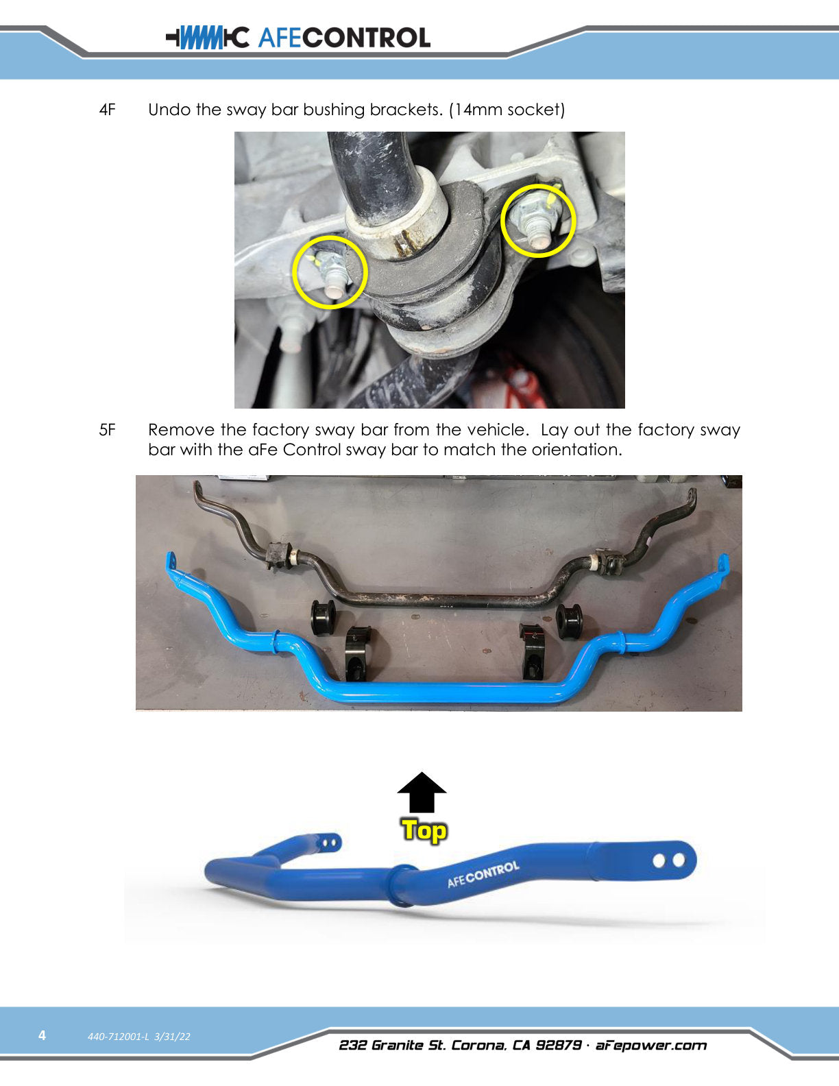 aFe 3 Point Adjustable Rear Sway Bar | Nissan 370Z (09-20) (440-712001RL)
