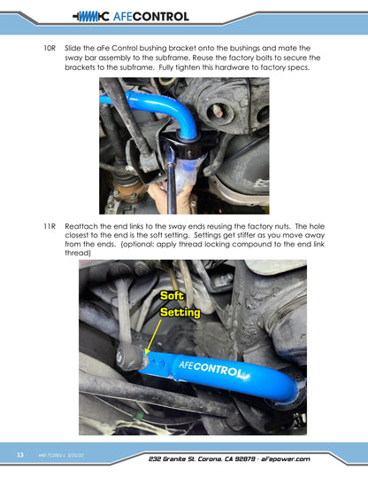 aFe 3 Point Adjustable Rear Sway Bar | Nissan 370Z (09-20) (440-712001RL)