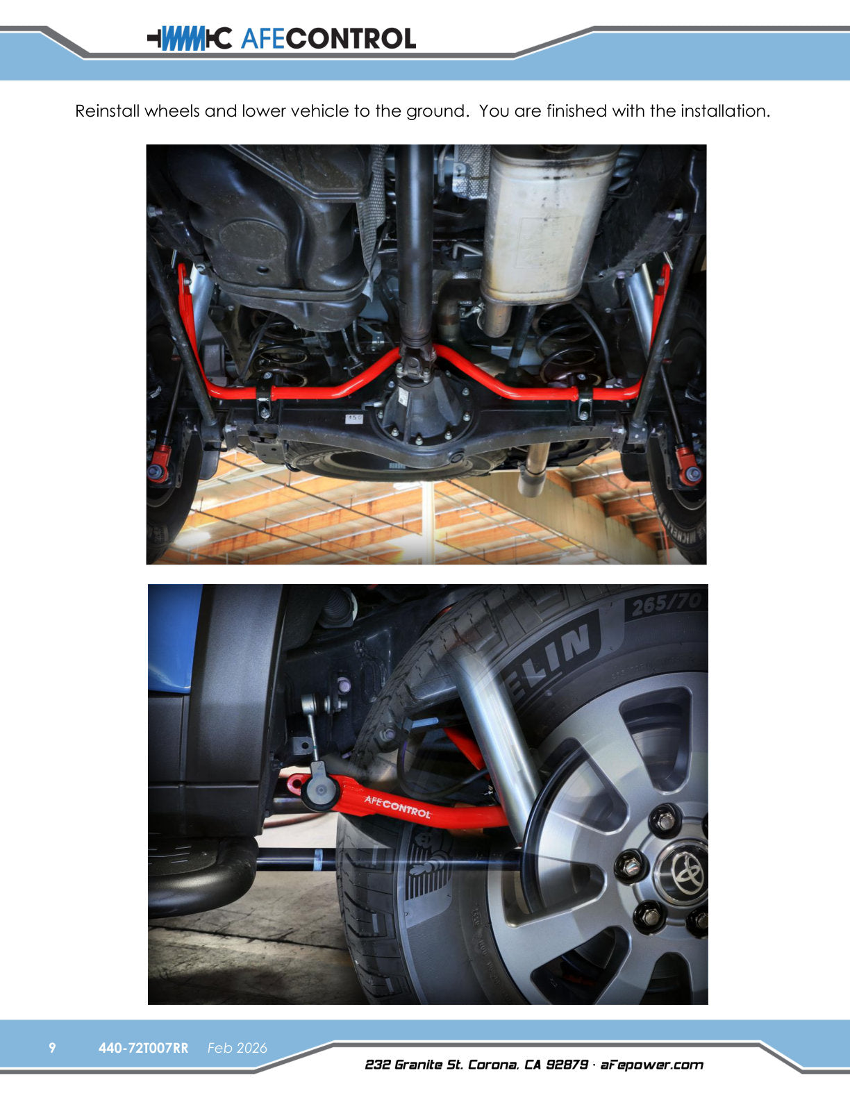 aFe CONTROL 24-26 Toyota Land Cruiser (J250) L4-2.4L (t) Rear Sway Bar