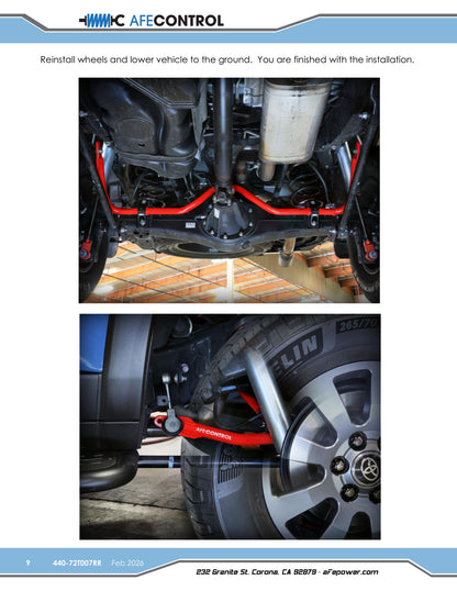 aFe CONTROL 24-26 Toyota Land Cruiser (J250) L4-2.4L (t) Rear Sway Bar