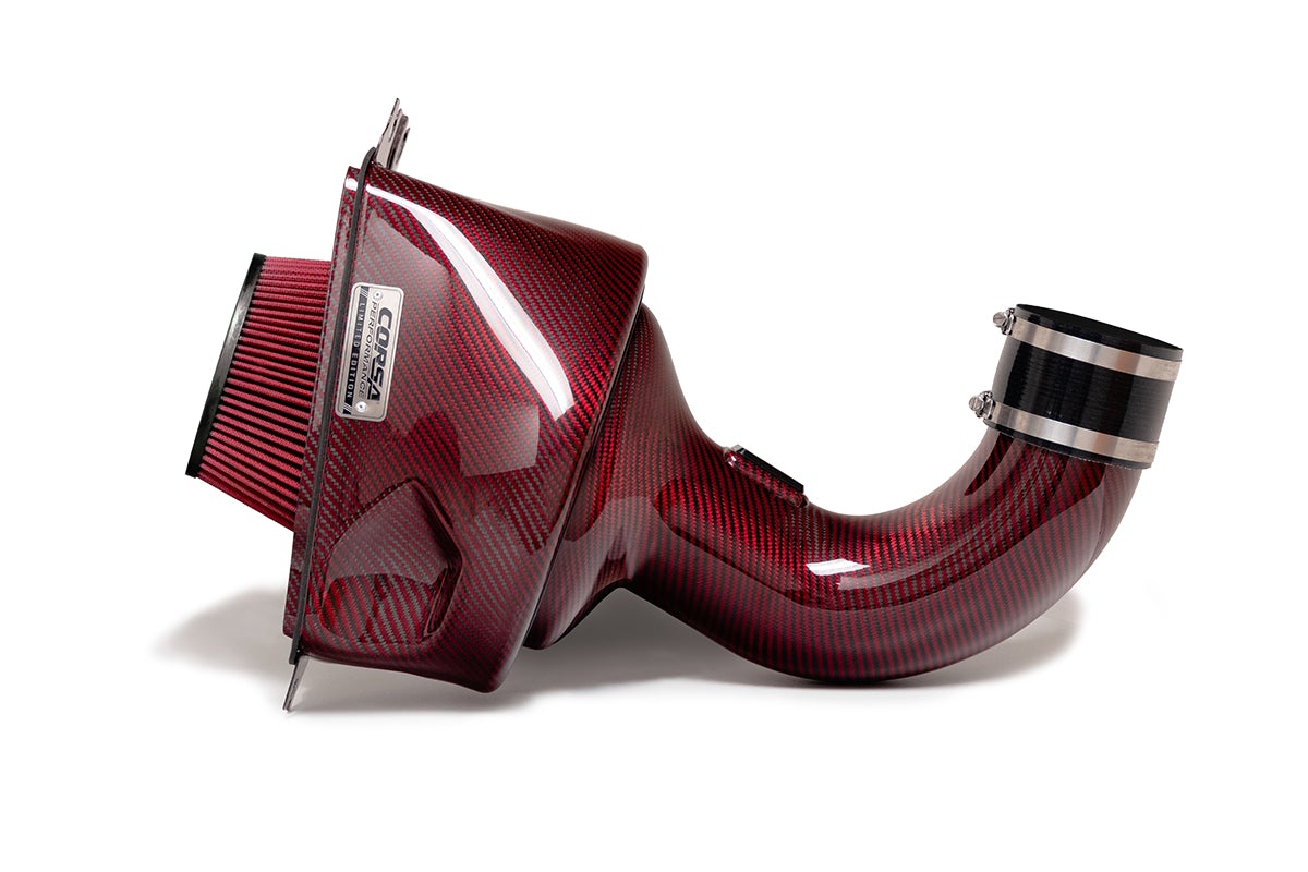 CORSA Red / Carbon Fiber Air Intake | 2014-2019 Corvette C7, Z51, GrandSport (44001-R)
