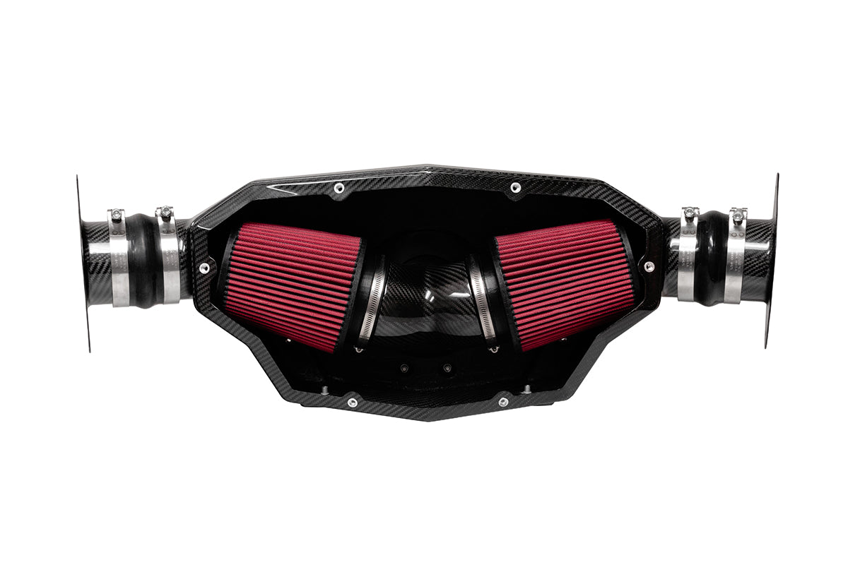 CORSA Black / Carbon Fiber Air Intake | 2020-24 Corvette C8 (44003D)
