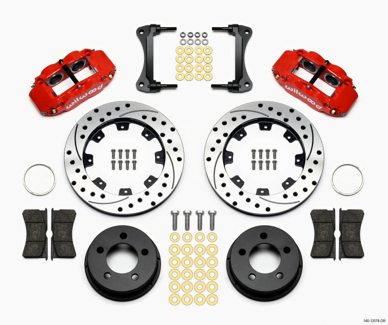 Wilwood 140-12576-DR Disc Brake Kit Forged Narrow Superlite For Jeep