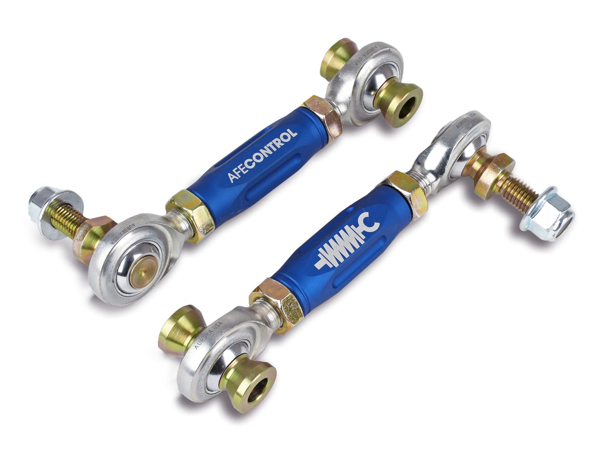 aFe Rear Adjustable End Link Set Blue | BMW M2 (15-21) / M3 (15-18) (442-502001RL)
