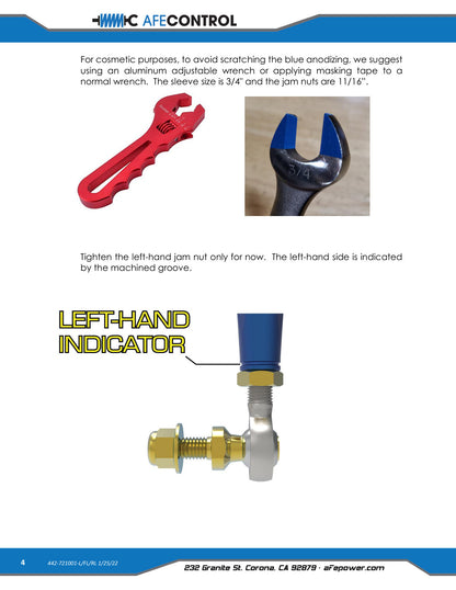 aFe CONTROL Adj End Links | Toyota GR Supra A90 (442-721001RL)