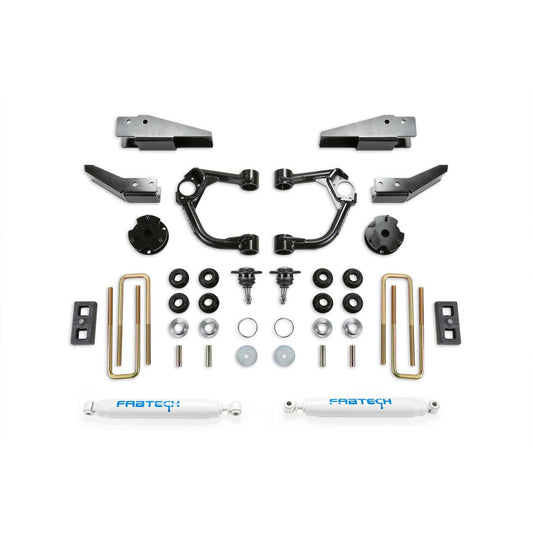 Fabtech 3.5in BJ Upper Control Arm System w/ Performance Shocks w/ Intrusion Beam Kit | Ford Ranger 4WD (19-20) (K2323)