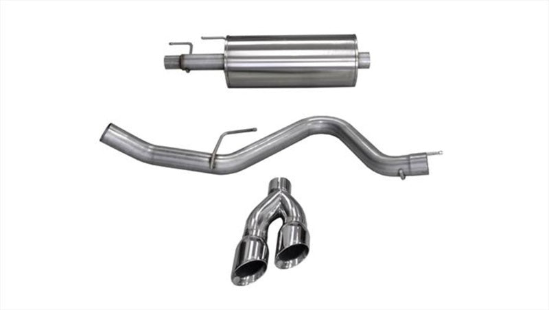 Corsa 4in Tips Single Side Dual Exhaust | Ford F-150 (15-20) 3.5L Eco (14836)