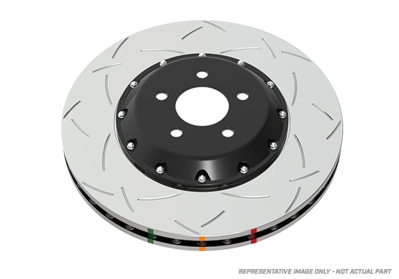 DBA Front 5000 Series Slotted Rotor w/ Silver Hat | Volkswagen GTI (14-18) (DBA52830SLVS)
