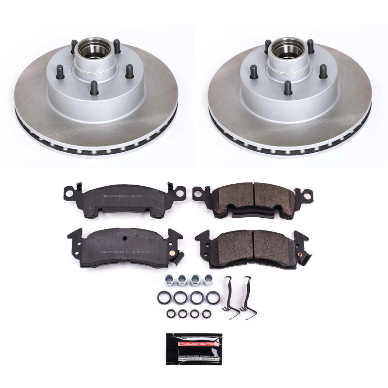 PowerStop 1979 Pontiac Phoenix Front Semi-Coated Rotor Kit (SC2908)