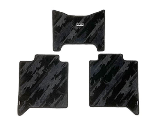 HKS Floor Mat (Monotone Oil Color - Rear 3 Piece Set) - Toyota Tundra (XK70) LHD 2022+