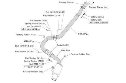 HKS Hi-Power Exhaust (Cat Back) - Subaru Impreza WRX 4 Door 11-14