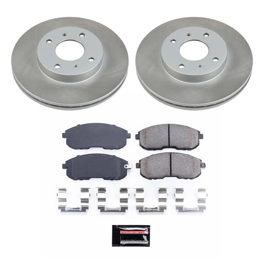 PowerStop 00-06 Nissan Sentra Front Semi-Coated Rotor Kit (SC749)