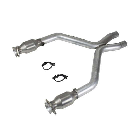 BBK 11-14 Mustang 3.7 V6 Short Mid X Pipe w/Catalytic Converters (1461)