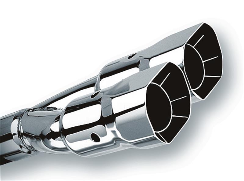 Borla 2.5in SS D&S Square Angle-Cut Intercooled Tip | Universal (20233) (SPF20233)