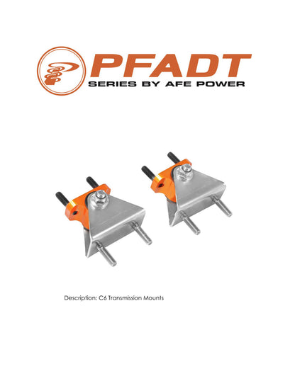 aFe PFADT Series Transmission Mount Set | Chevrolet Corvette (C6) (05-13) (450-401008-N)
