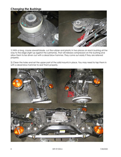 aFe CONTROL Solid Rear Subframe Mount Set | Chevrolet Camaro (10-14) (450-402001-N)