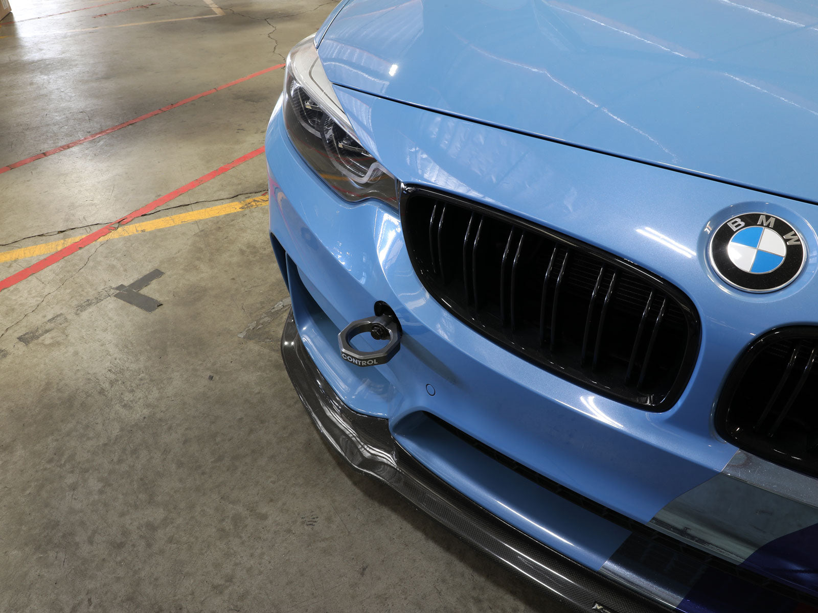 aFe CONTROL Front Tow Hook Grey | BMW F-Chassis 2/3/4/M (450-502001-G)