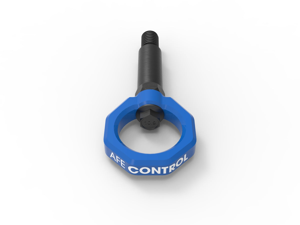 aFe CONTROL Front Tow Hook Blue | BMW F-Chassis 2/3/4/M (450-502001-L)