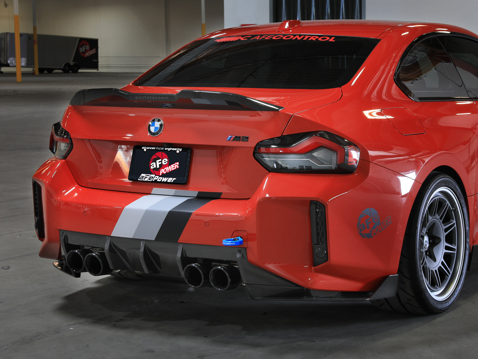 aFe 23-25 BMW M2 (G87) CONTROL F&R Tow Hook Blue (450-502004-L)