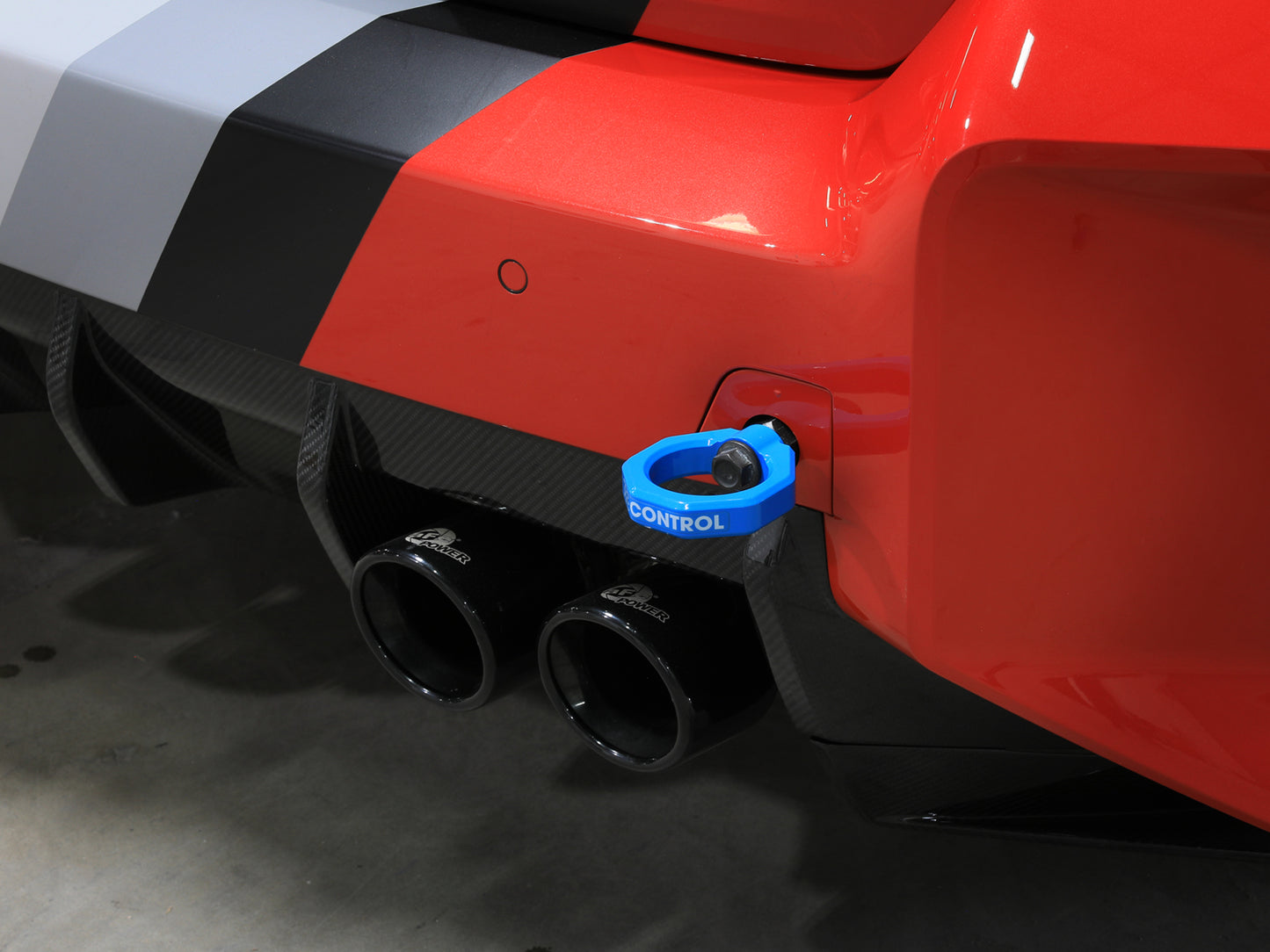 aFe 23-25 BMW M2 (G87) CONTROL F&R Tow Hook Blue (450-502004-L)