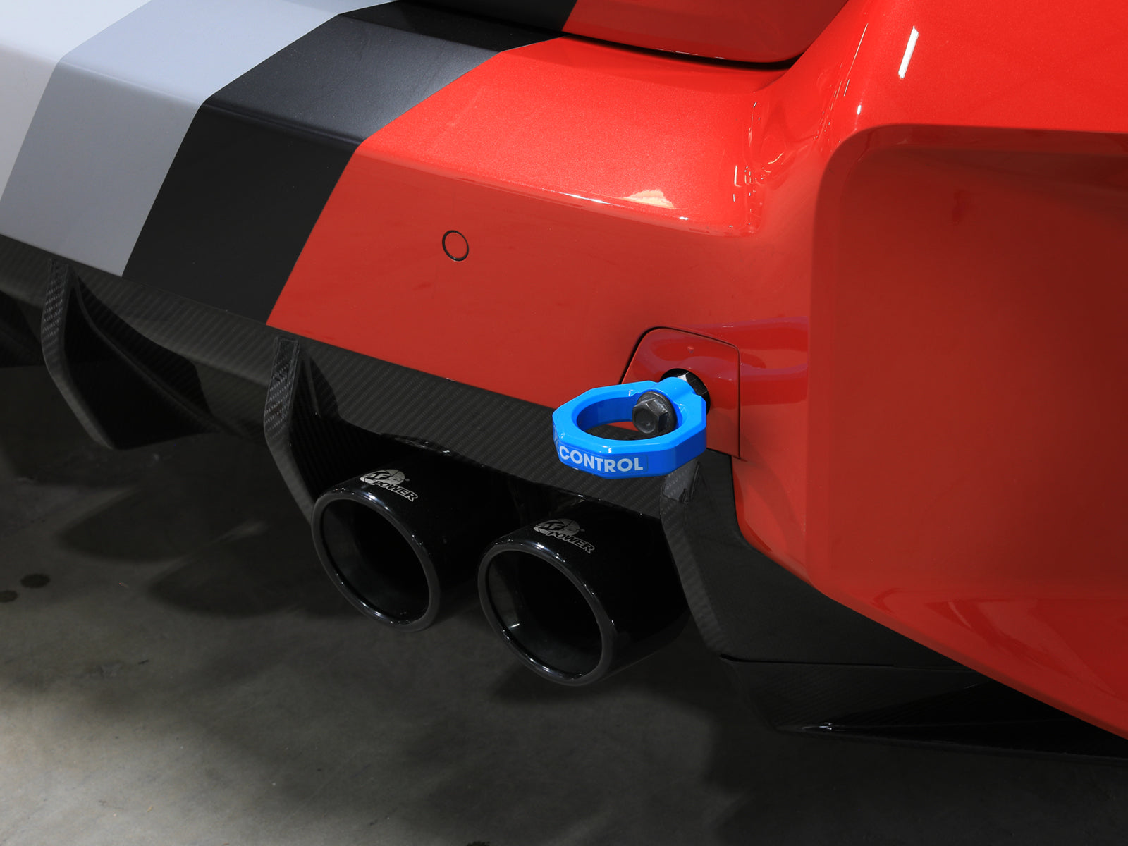 aFe 23-25 BMW M2 (G87) CONTROL F&R Tow Hook Blue (450-502004-L)
