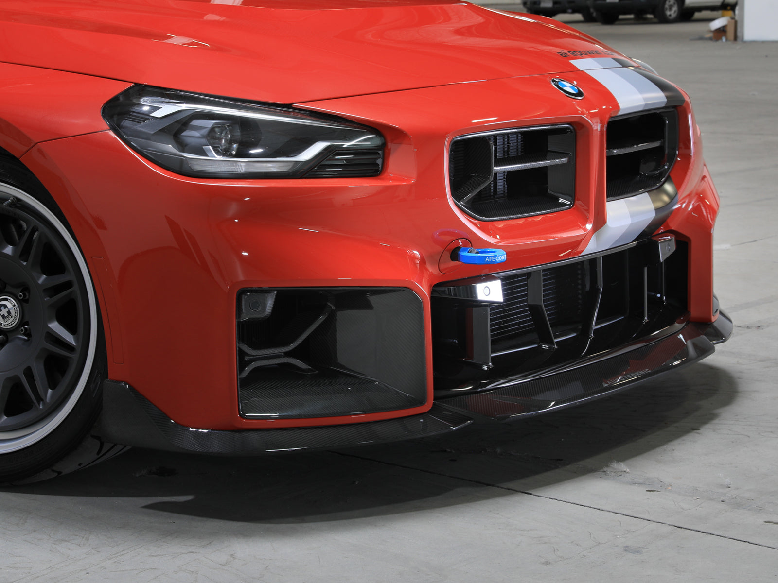 aFe 23-25 BMW M2 (G87) CONTROL F&R Tow Hook Blue (450-502004-L)