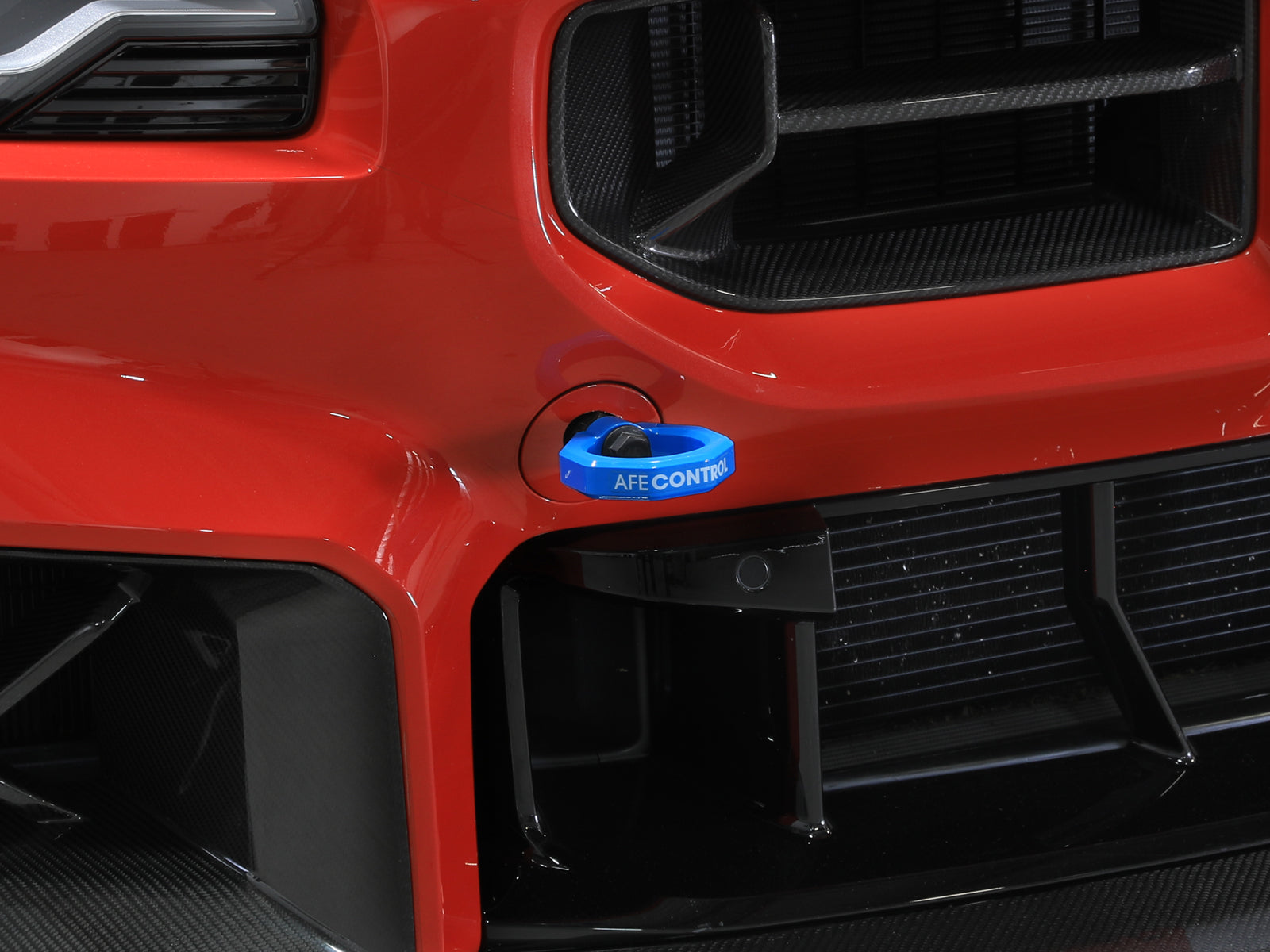 aFe 23-25 BMW M2 (G87) CONTROL F&R Tow Hook Blue (450-502004-L)