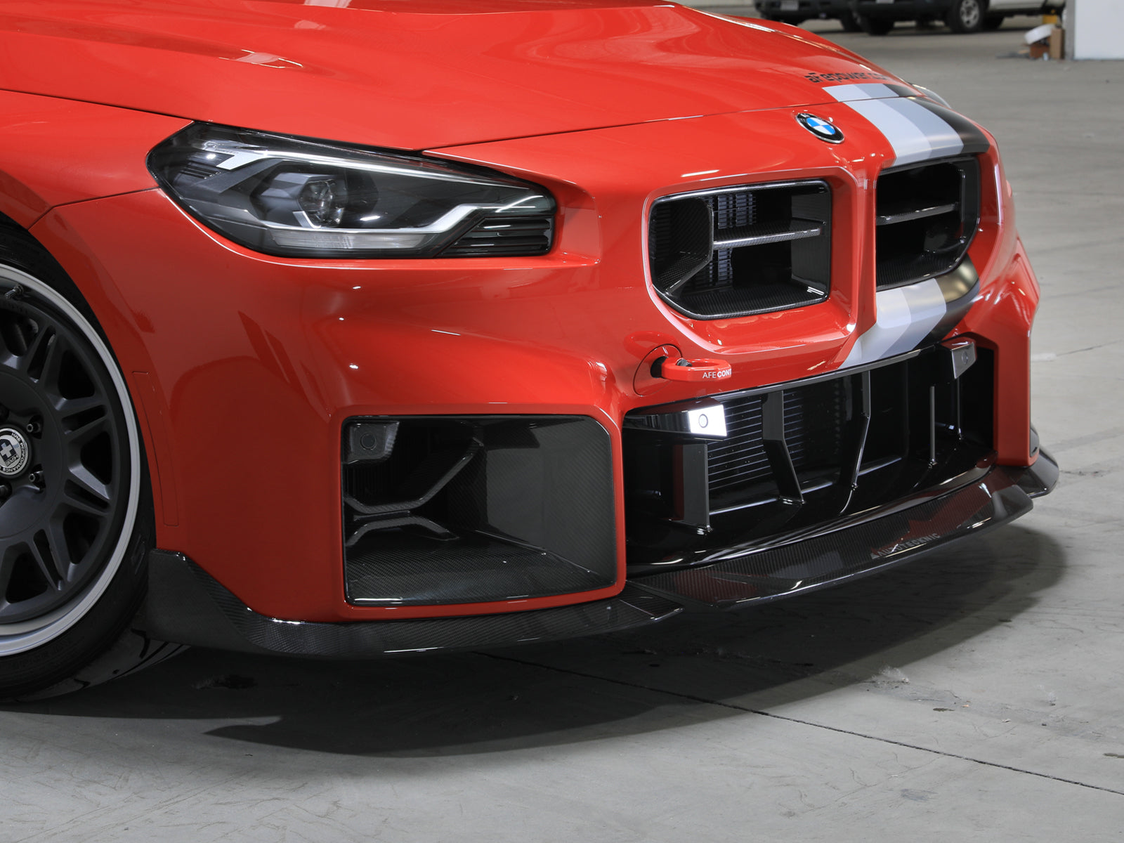 aFe 23-25 BMW M2 (G87) CONTROL F&R Tow Hook Red (450-502004-R)