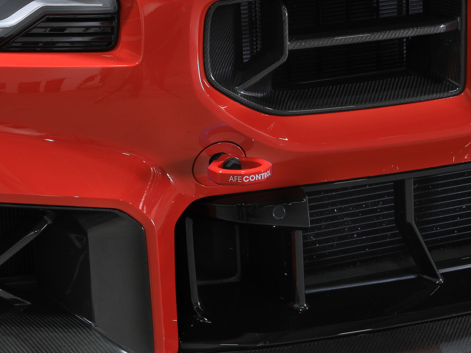 aFe 23-25 BMW M2 (G87) CONTROL F&R Tow Hook Red (450-502004-R)