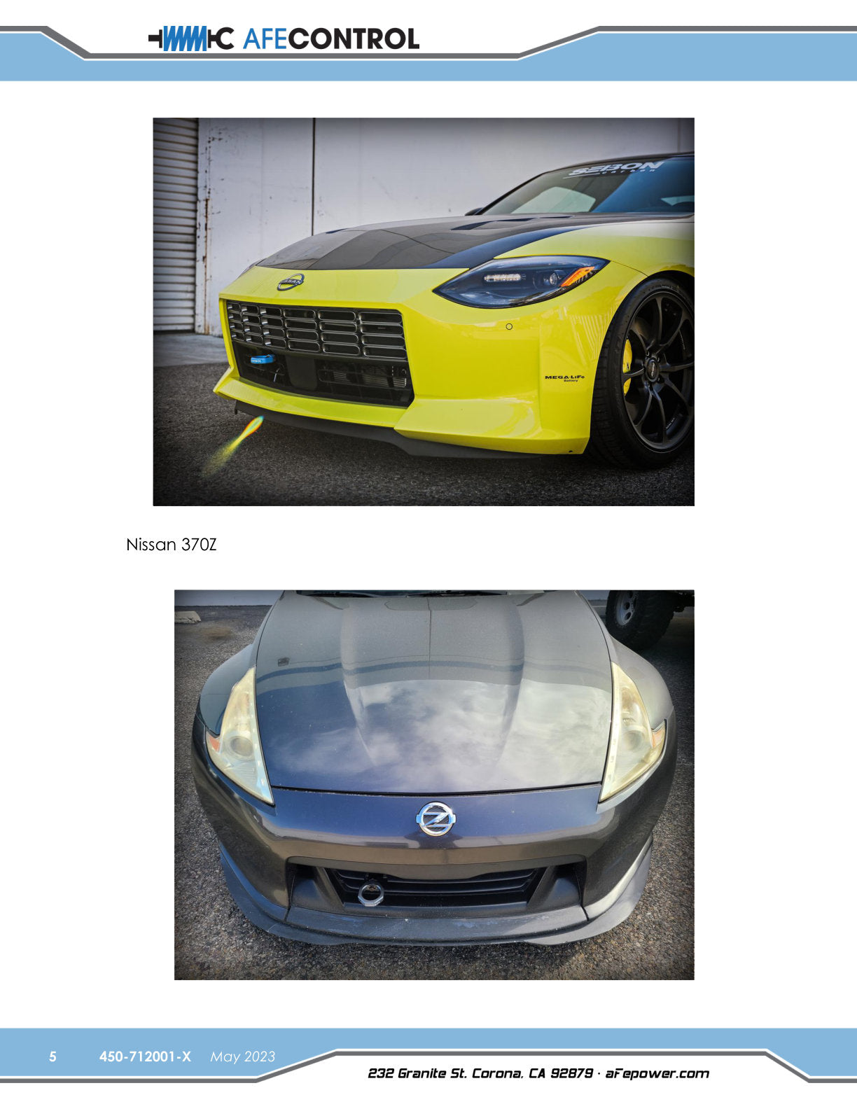 aFe Control Front Tow Hook | Nissan Z/370Z 09-26 (450-712001-G)