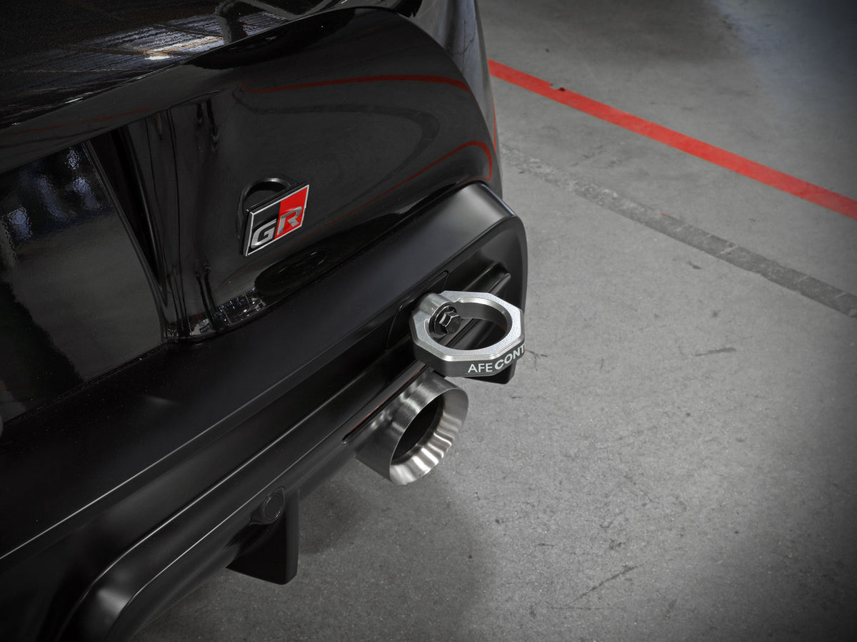 aFe CONTROL Rear Tow Hook Red | Toyota GR Supra (20-21) / Toyota Supra (20-26) (450-721002-R)