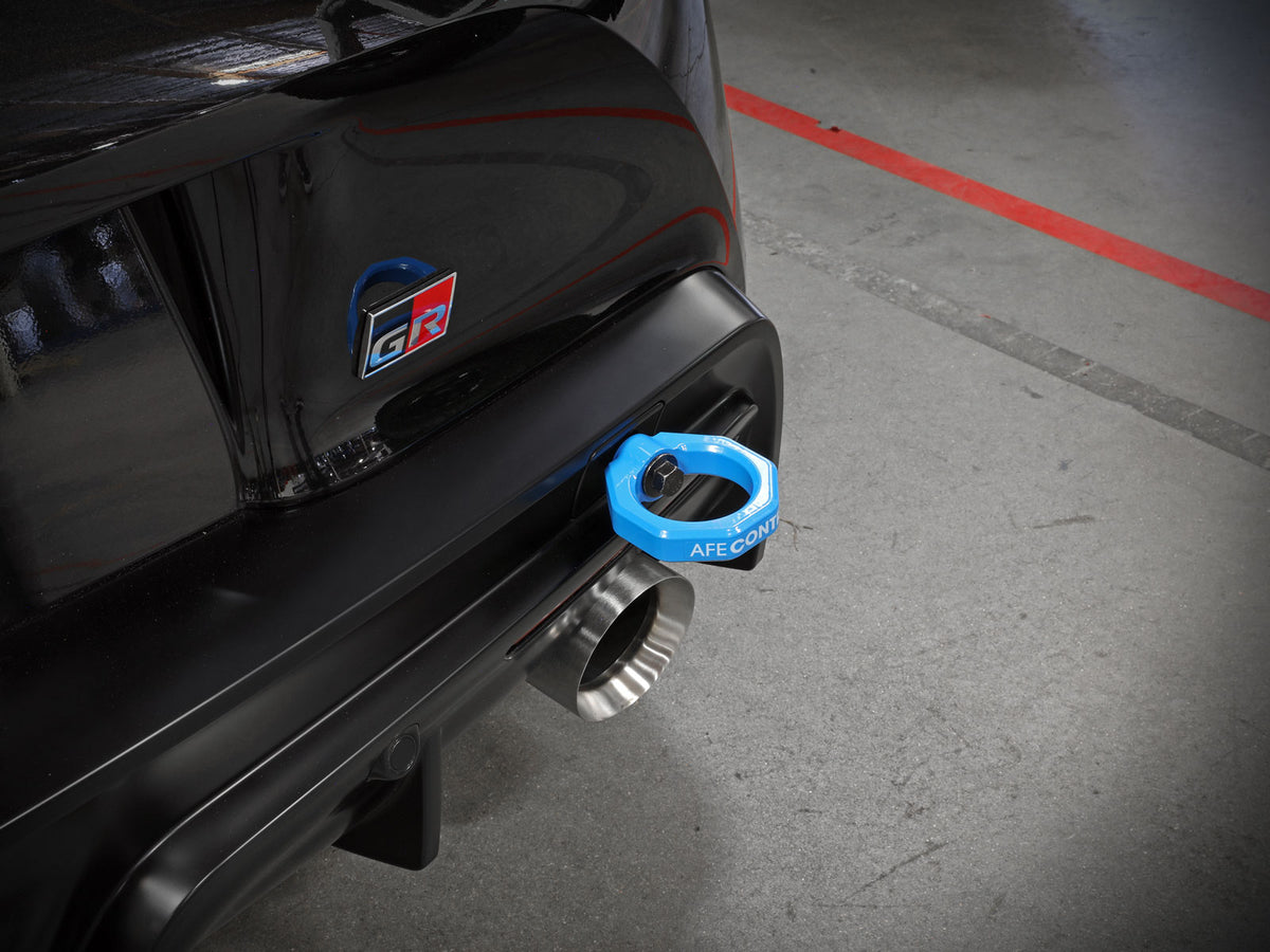 aFe CONTROL Rear Tow Hook Red | Toyota GR Supra (20-21) / Toyota Supra (20-26) (450-721002-R)