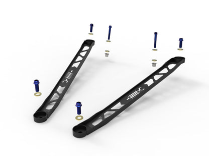 aFe 304 Stainless Steel Front Suspension Strut Brace Black | Toyota GR Supra (20-22) (450-721003-B)