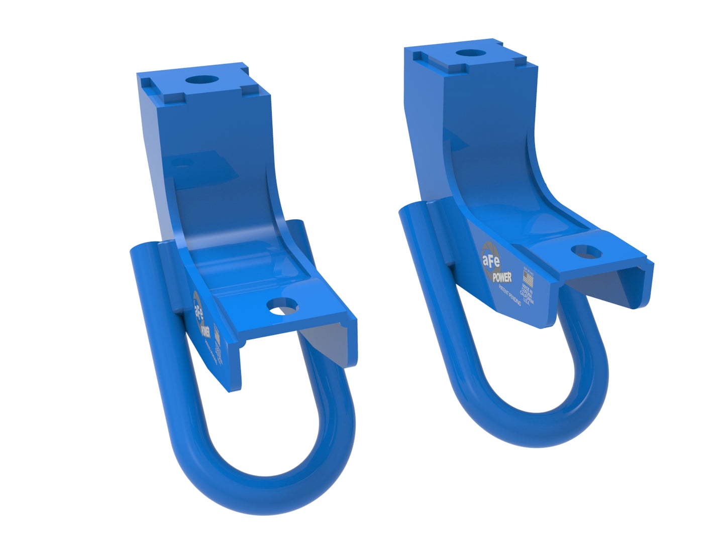 aFe Front Tow Hook Blue | Toyota Tundra V6-3.5L (22+) (450-72T001-L)