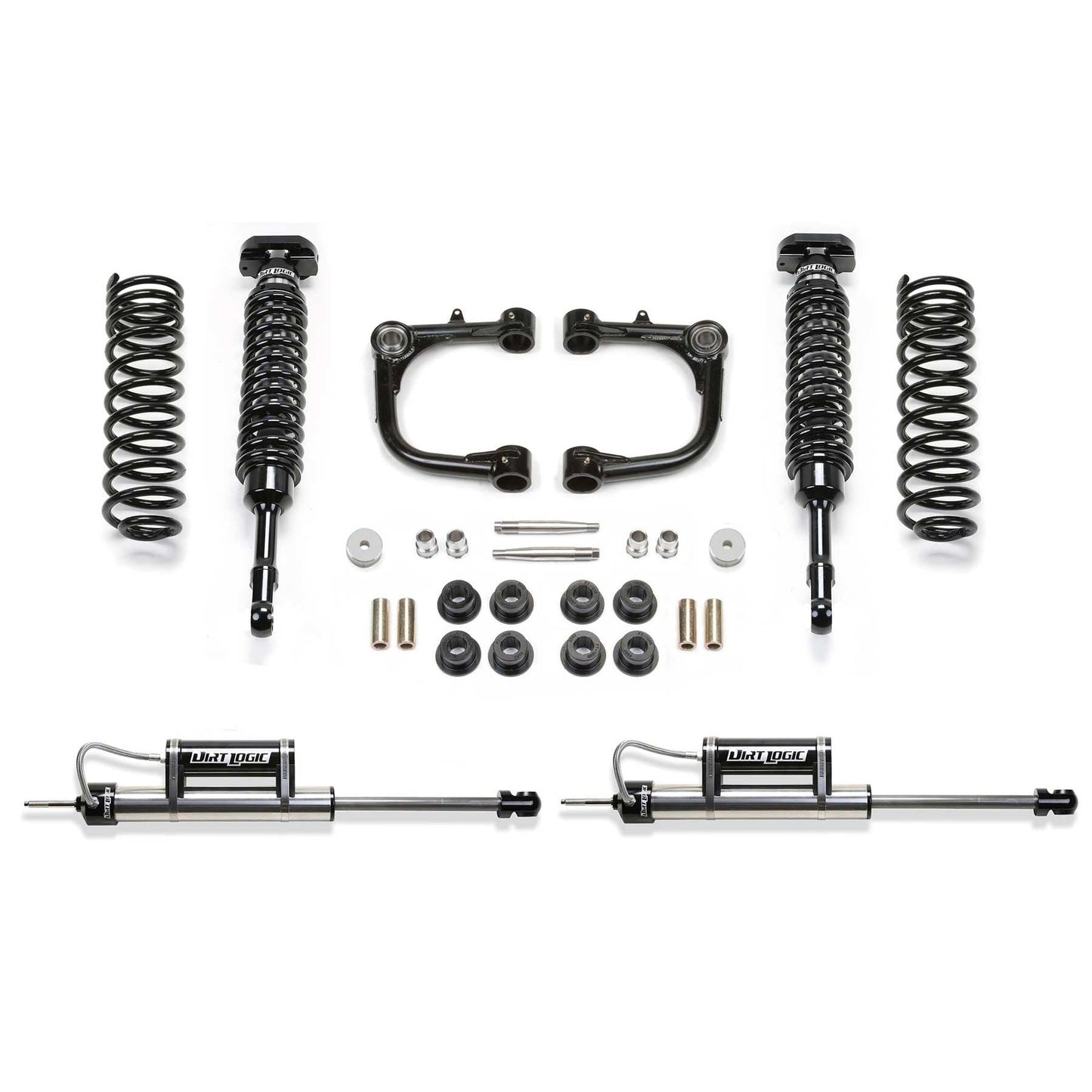 Fabtech 3" Upper Control Arm System w/ Dual 2.5" Coilover Reservoir & Rear Dual Reservoir 4WD | Toyota 4Runner (10-21) w/ KDSS (K7081DL)