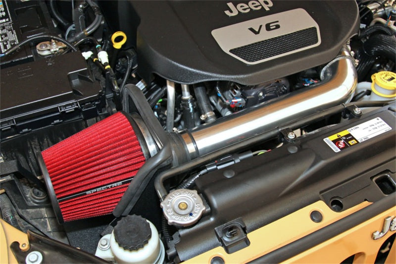 Spectre V6-3.6L F/I Air Intake Kit | Jeep Wrangler (9007)