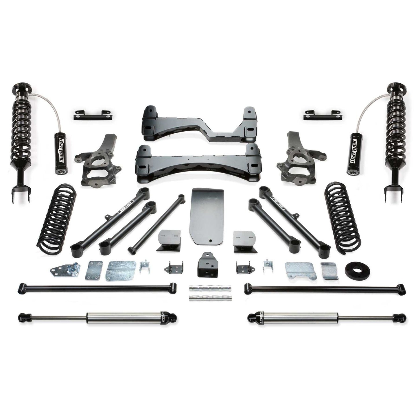 Fabtech 6" Performance Exhaust System w/ 2.5" Coil-Over Resi & Rear Dual Exhaust | Ram 1500 4WD (09-11) (K3083DL)