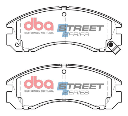 DBA Street Series Front Brake Pads | Mitsubishi 3000GT (91-99) Excl VR-4 Models (DB1223SS)