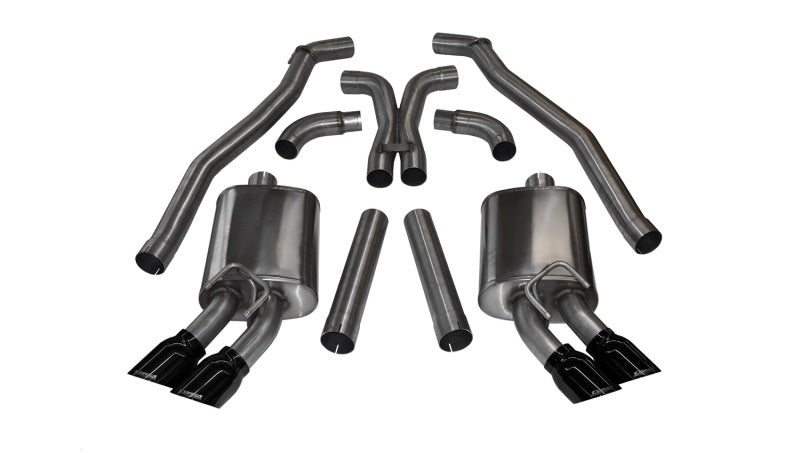 CORSA Sport / Cat-Back 4.0 in Twin Tips | 2012-15 Camaro ZL1 Coupe, 2010-15 SS 1LE (14971)