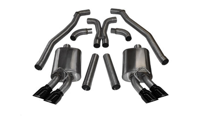 CORSA Sport / Cat-Back 4.0 in Twin Tips | 2012-15 Camaro ZL1 Coupe, 2010-15 SS 1LE (14971)